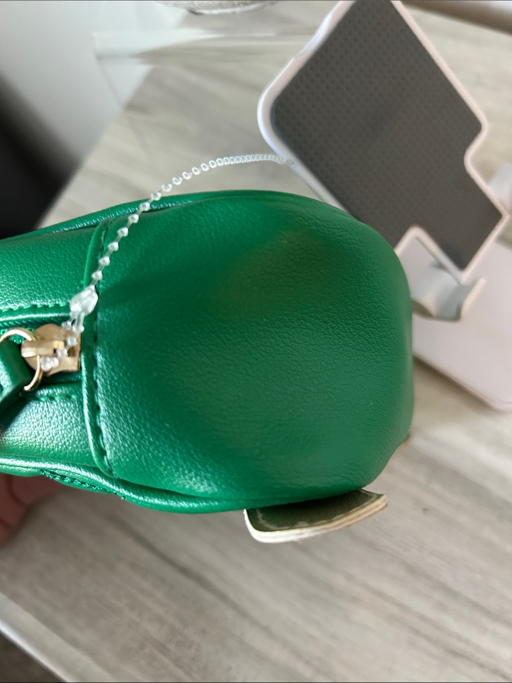 Bath and Body Works Green Turtle Shell Mini Bag with Gold Accent - NWOT - Picture 6 of 6